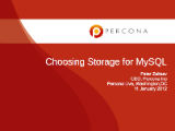 Choosing Storage Systems for MySQL