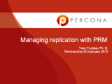 High Availability with Percona-PRM