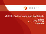 MySQL Performance and Scalability Optimization