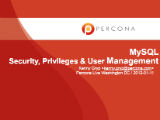 MySQL Security, Privileges, and User Management