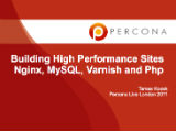 Building High Performance Sites with nginx, mysql, varnish and php
