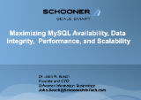 Maximizing MySQL Availability, Data Integrity,  Performance, and Scalability
