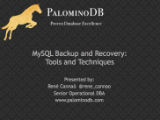 MySQL Backup and Recovery: Tools and Techniques