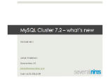 MySQL Cluster on stereoids - New Features in 7.2
