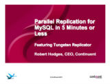 MySQL Parallel Replication in 5 Minutes or Less