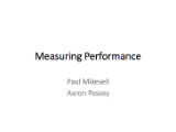 Opening Keynote: Characterizing Performance