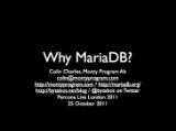 Why MariaDB?
