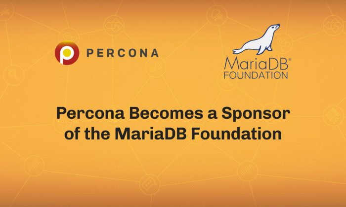 Percona Becomes a Sponsor of the MariaDB Foundation