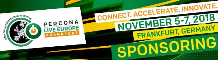 Percona Live Europe 2018: Our Sponsors