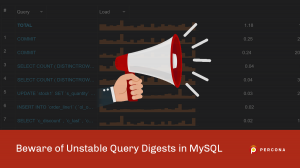 Unstable Query Digests in MySQL