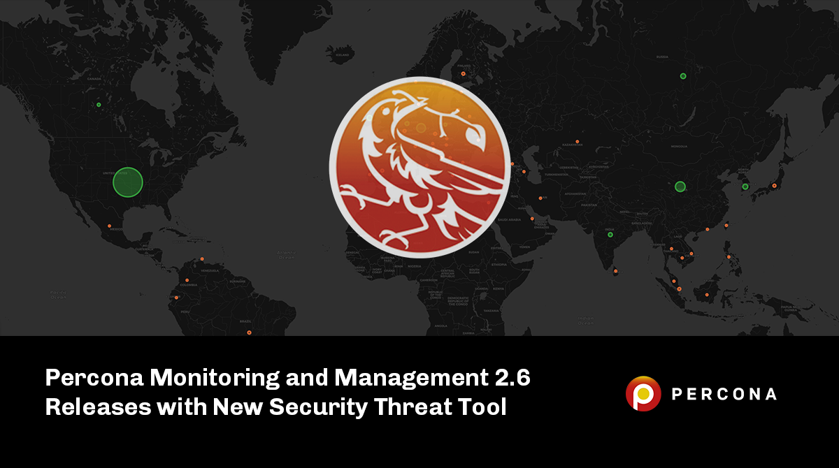 Percona Monitoring and Management 2.6 Releases with New Security Threat Tool