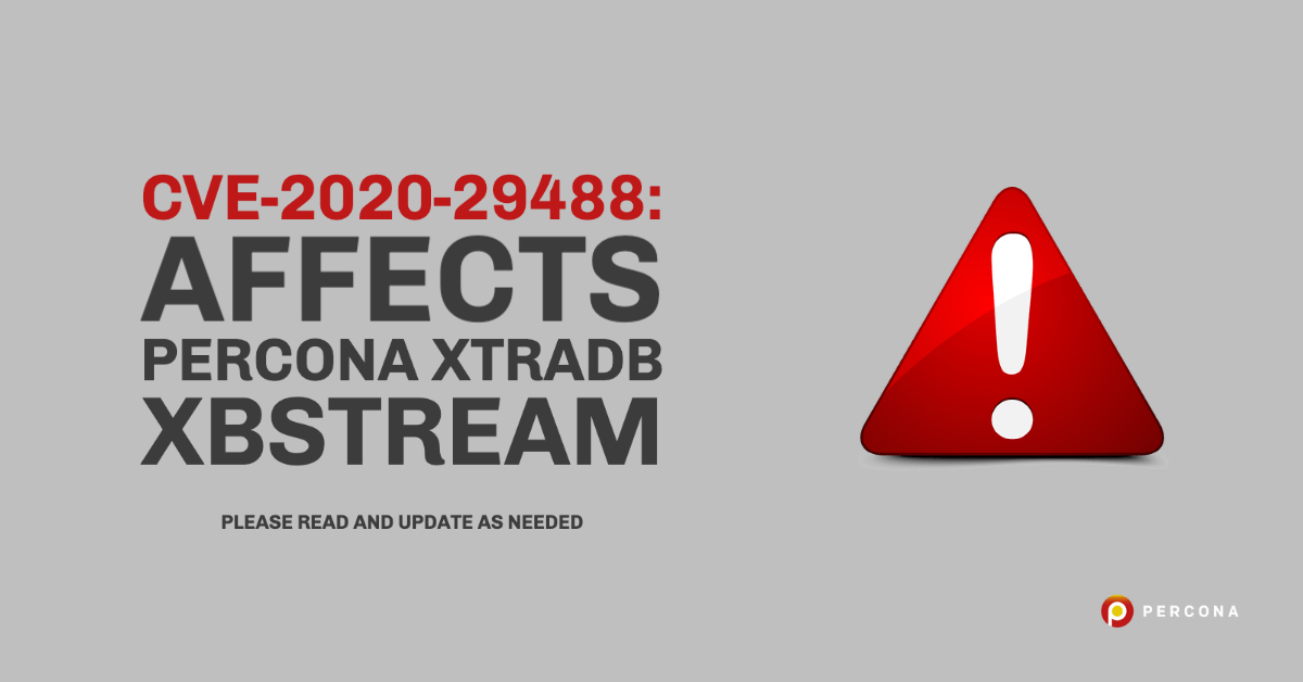 CVE-2020-29488: Changes in How Absolute Paths are Handled in Percona XtraBackup xbstream