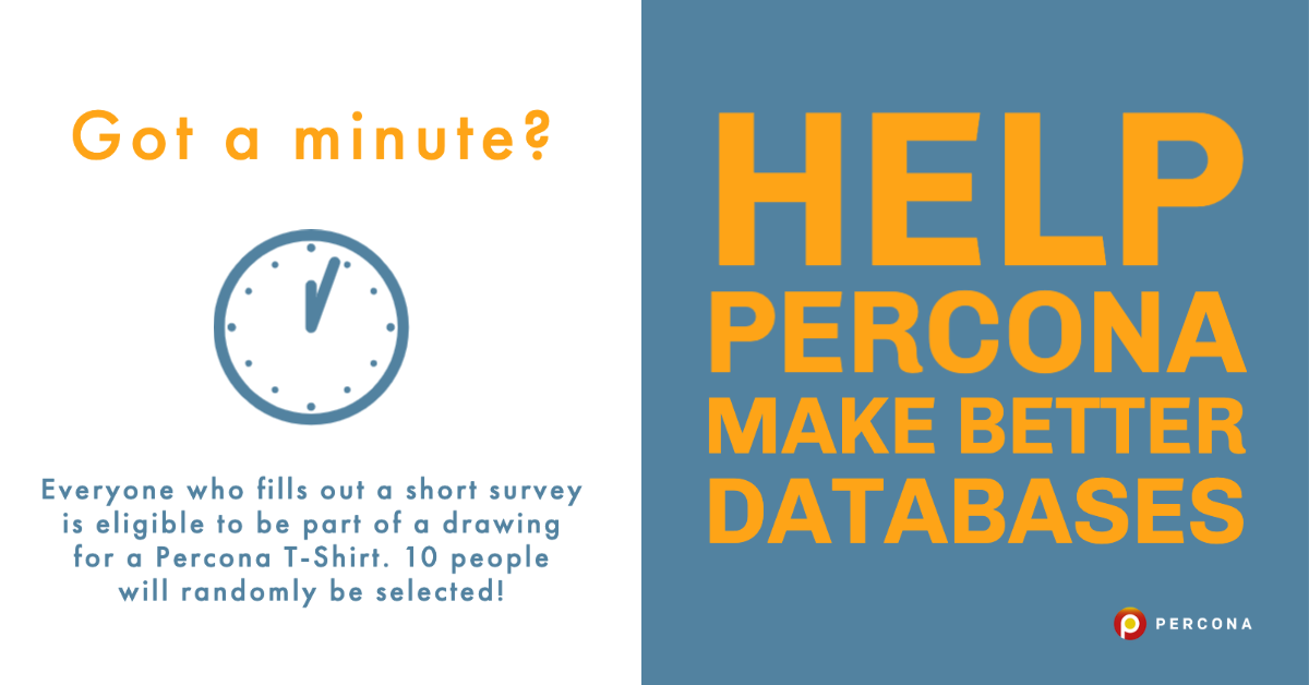 Help Percona Make Better Databases