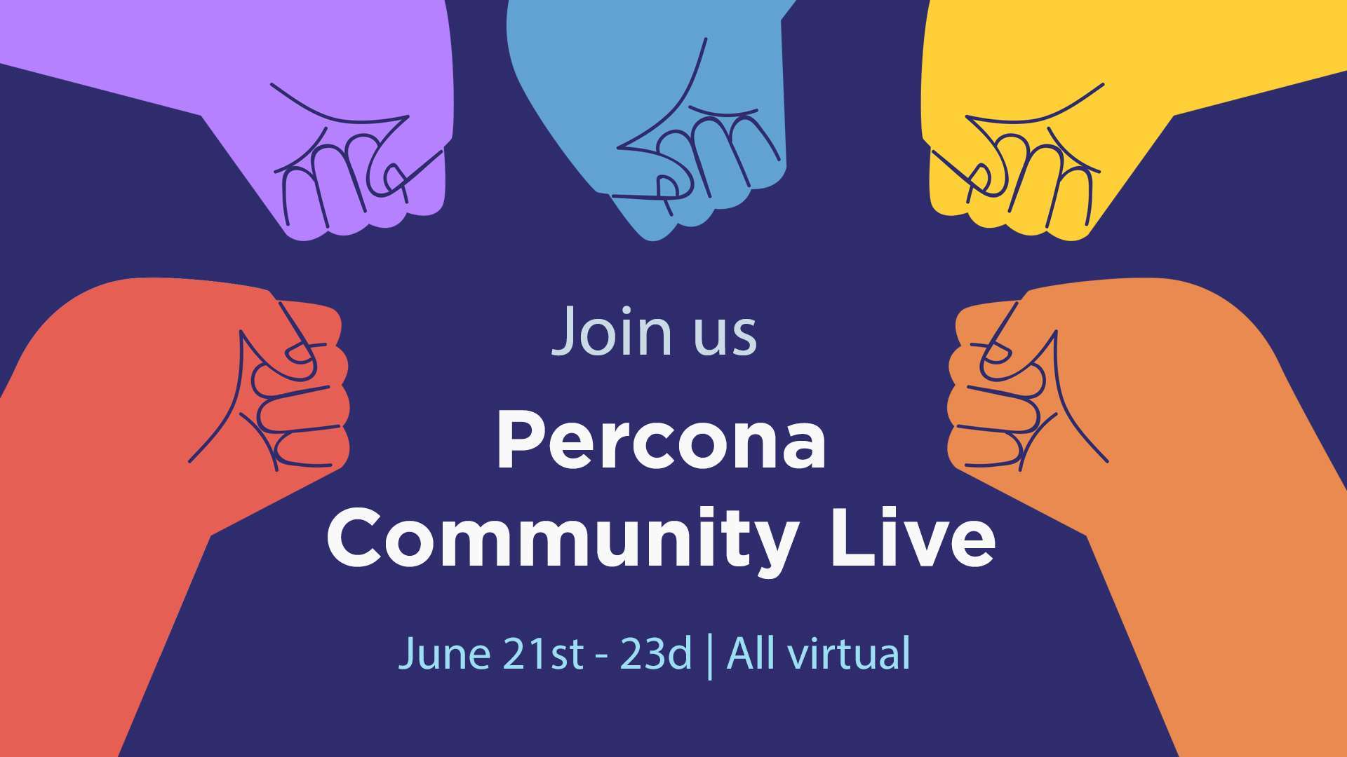 Join a New Virtual Event This June – Percona Community Live!
