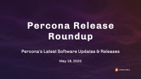 Percona Releases May 16 2022