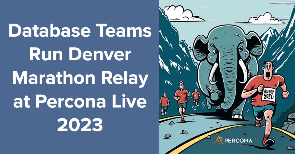 Database Teams Run Denver Marathon Relay at Percona Live 2023