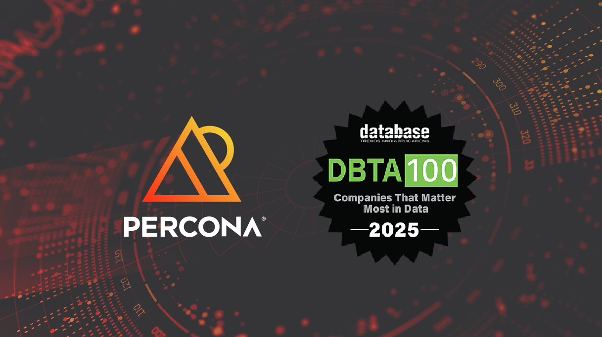 Percona Named to DBTA’s 2025 List of 100 Companies That Matter Most in Data