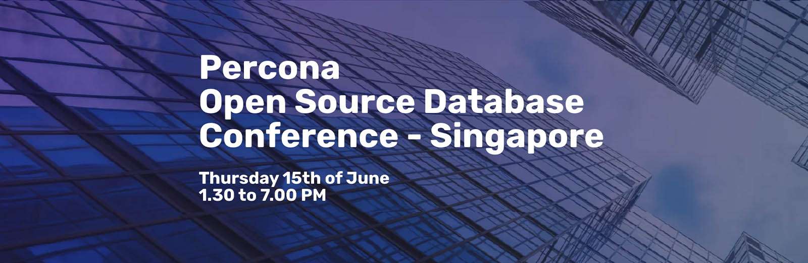 PerconaOpen Source Database Conference - Singapore 2023