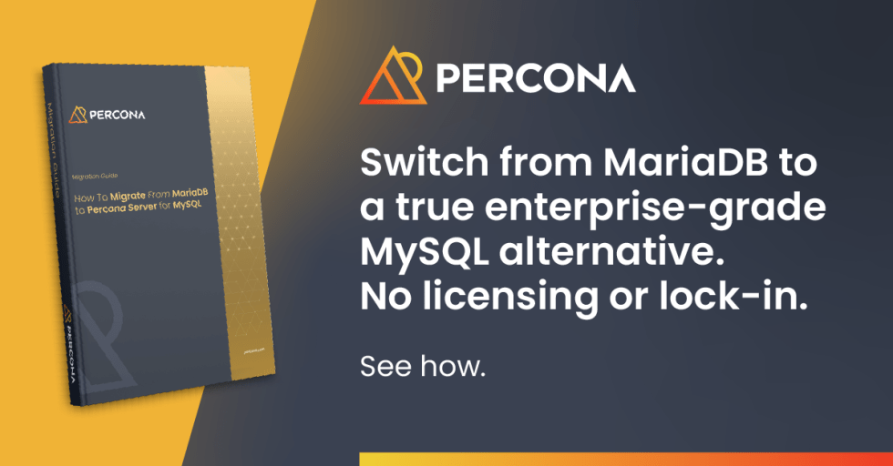 How To Migrate From MariaDB to Percona Server for MySQL Percona