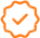 Checked orange icon
