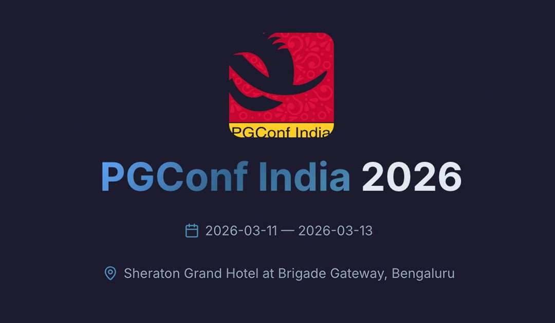 PGConf India 2026