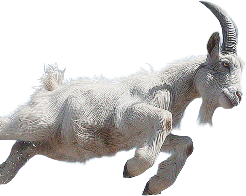 goat leaping
