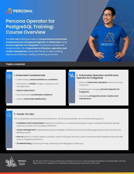 Percona Operator for PostgreSQL Training - Percona
