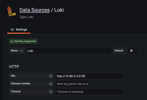 data sources loki