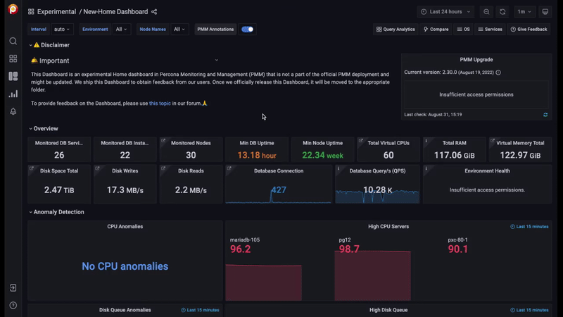 New Home Dashboard (experimental)