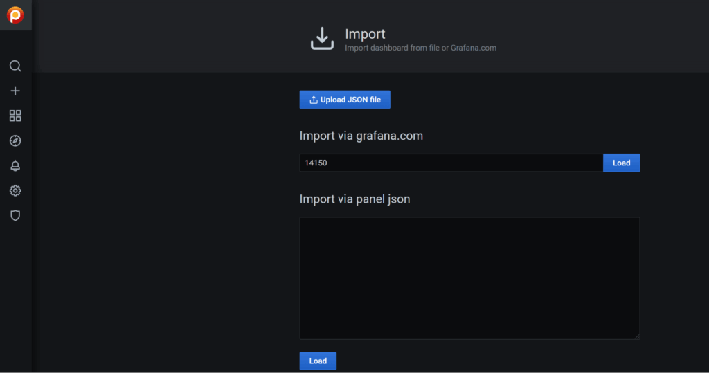 import dashboard percona monitoring and management