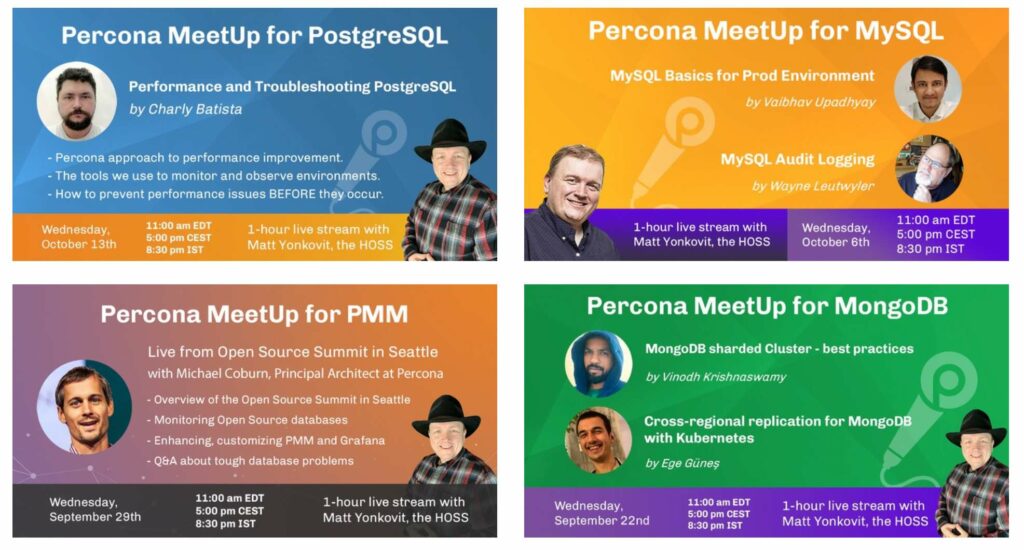 Percona Open Source Community Meetups