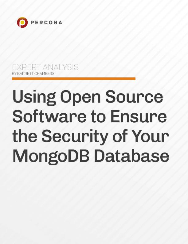 Using Open Source Software to Ensure the Security of Your MongoDB ...