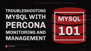 MySQL 101 Troubleshoot with percona monitoring and management