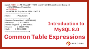 MySQL Common Table Expressions