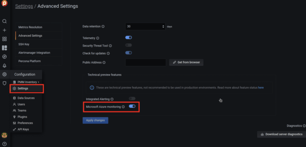 Percona Monitoring and Management 2.16