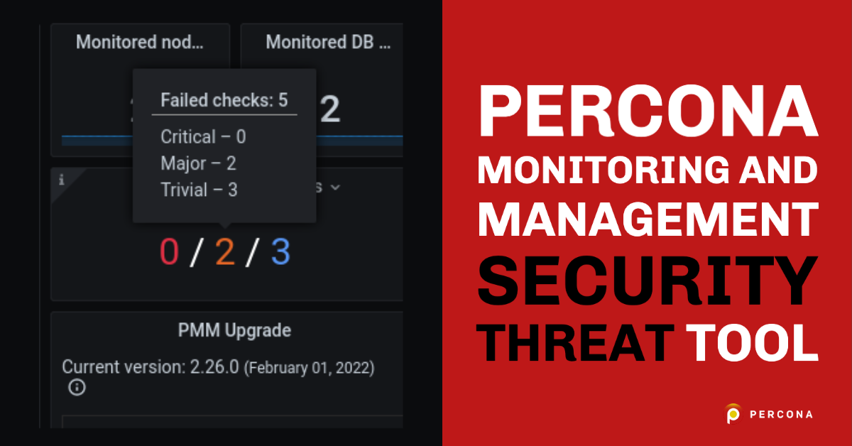 Percona Monitoring and Management Security Threat Tool - Percona