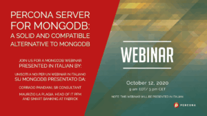 Percona Server MongoDB Italian Webinar