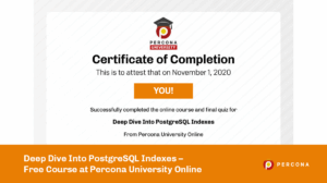 Postgresql indexes percona