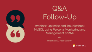 optimize MySQL with Percona Monitoring and Management