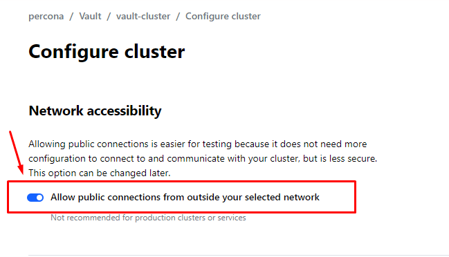 configure cluster
