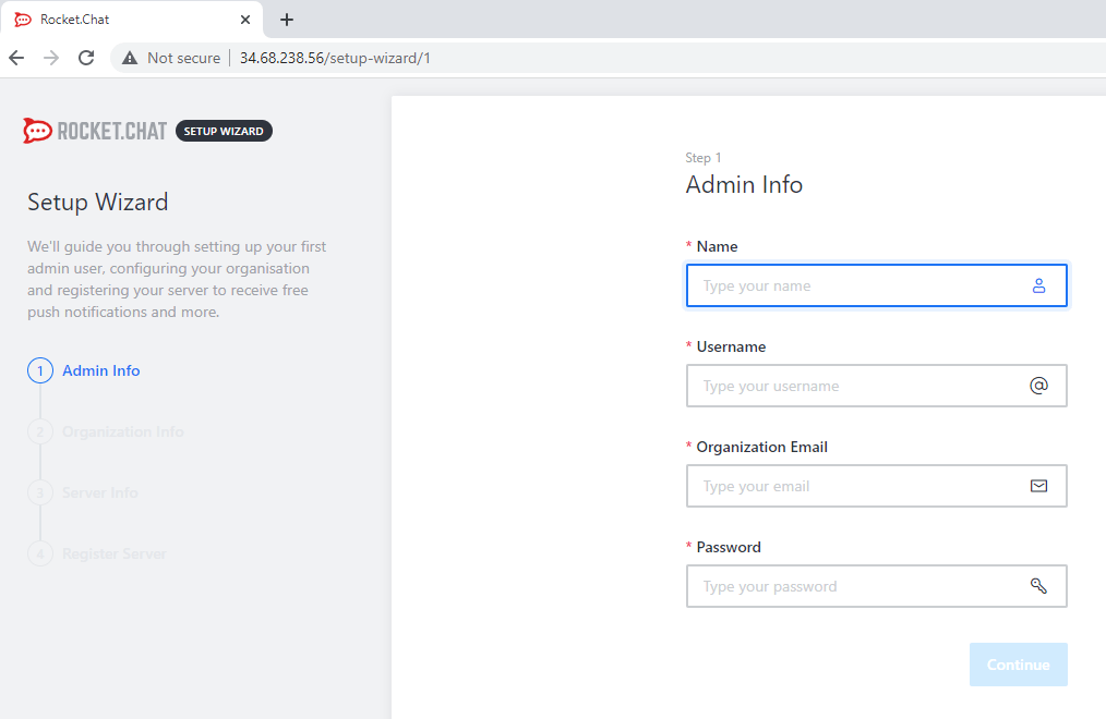 Rocket.Chat installation