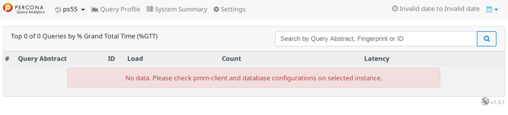 Percona Monitoring and Management