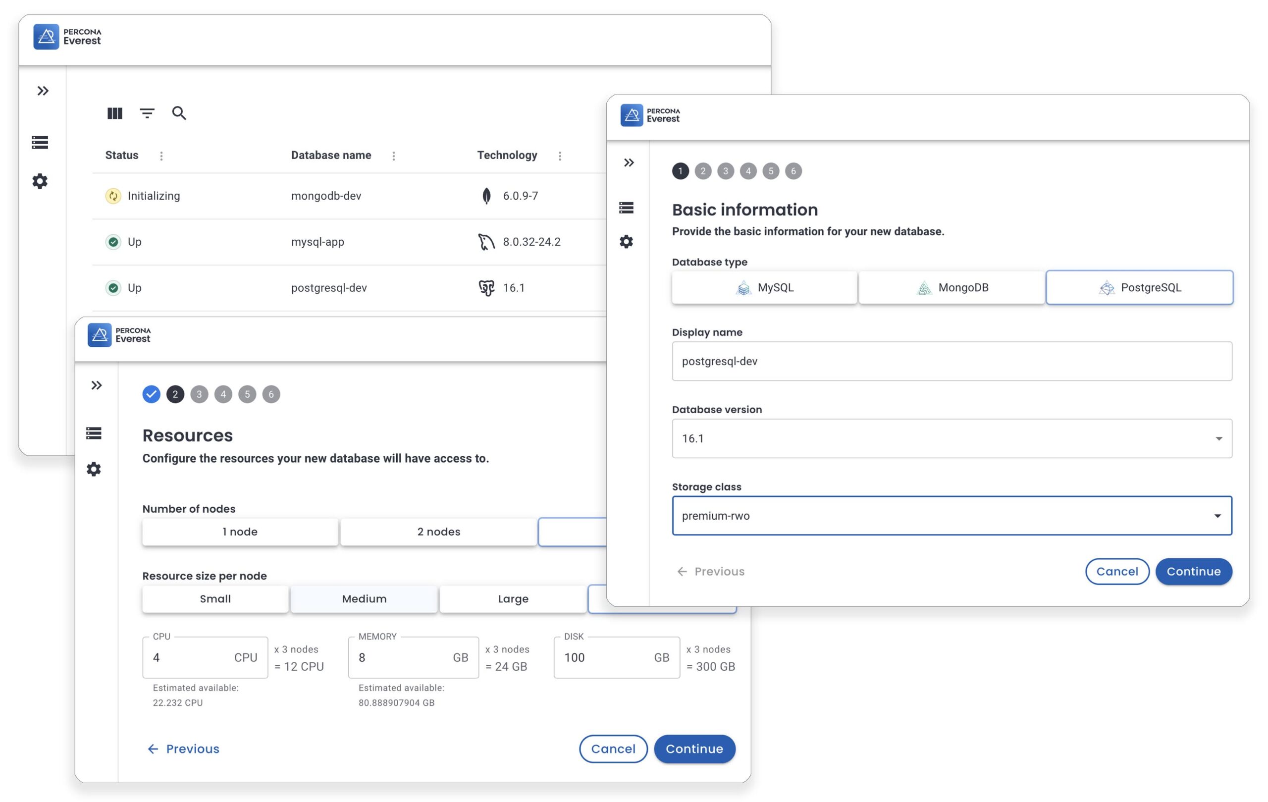 Percona Everest Alpha - Start