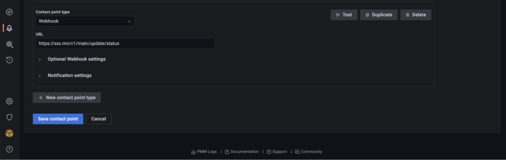 Configuring PMM Alerts for WebHook