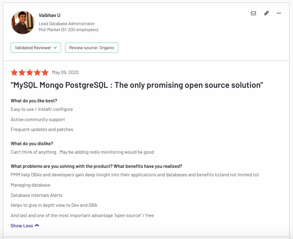 Percona Software Review