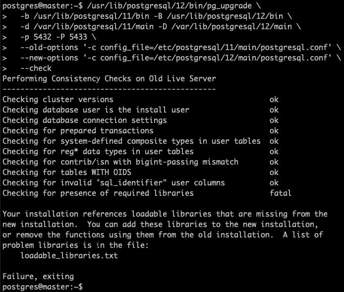 verify the cluster's compatibility