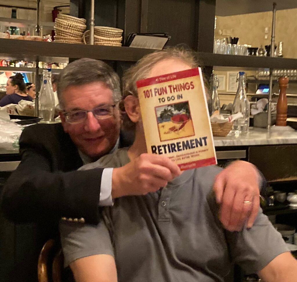 Tom thanks Vadim for his gift of retirement guidance!