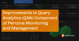 improvements to qan percona monitoring and management