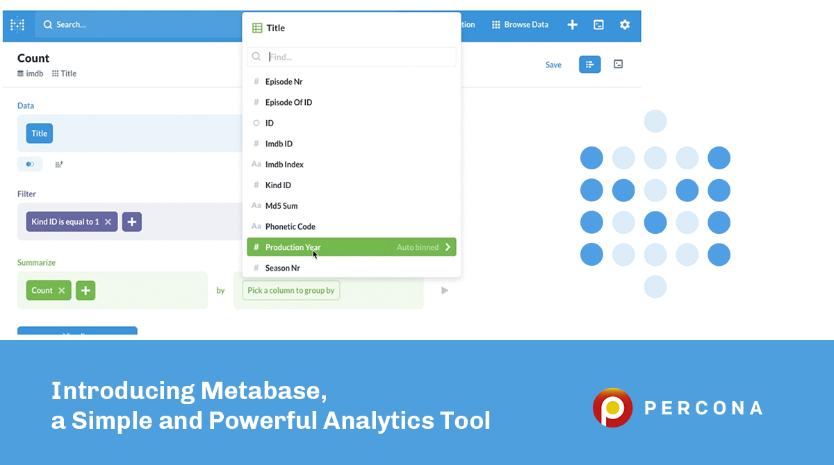 Introducing Metabase, a Simple and Powerful Analytics Tool - Percona