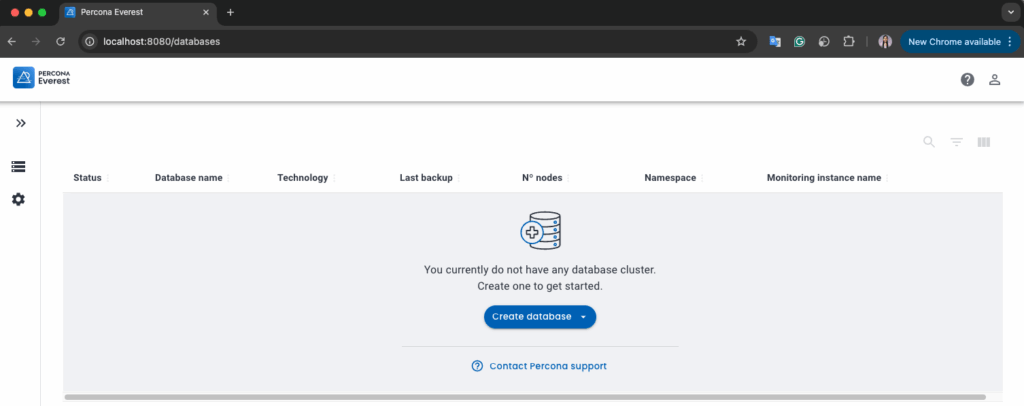 Percona Everest API